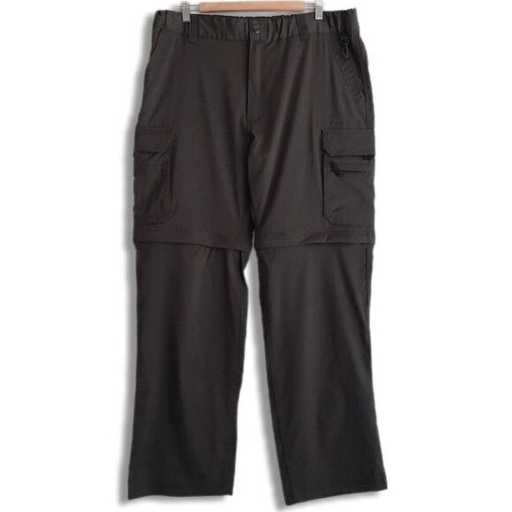 BC CLOTHING Utility Convertible Zip-Off Cargo Pants Grey Men's Sz L